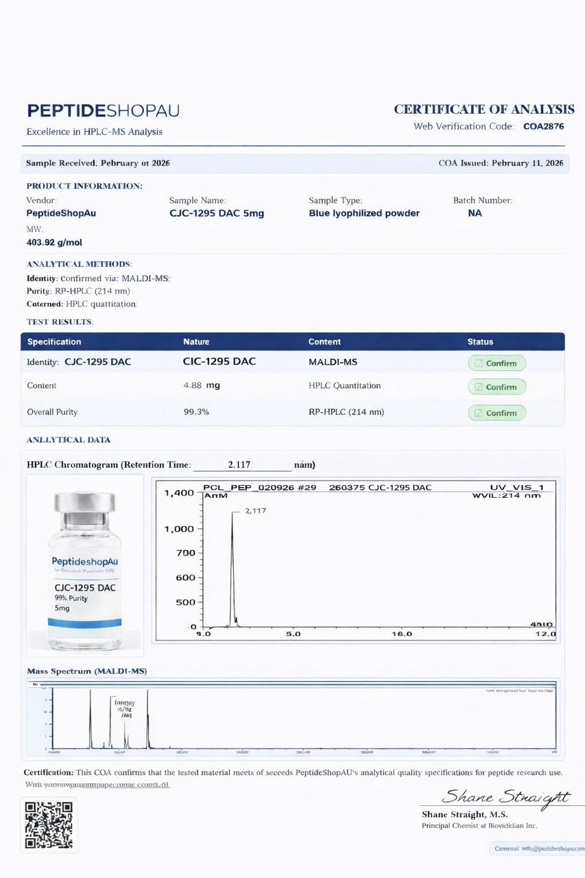 Buy CJC-1295 DAC 5mg AU -(Research Grade)