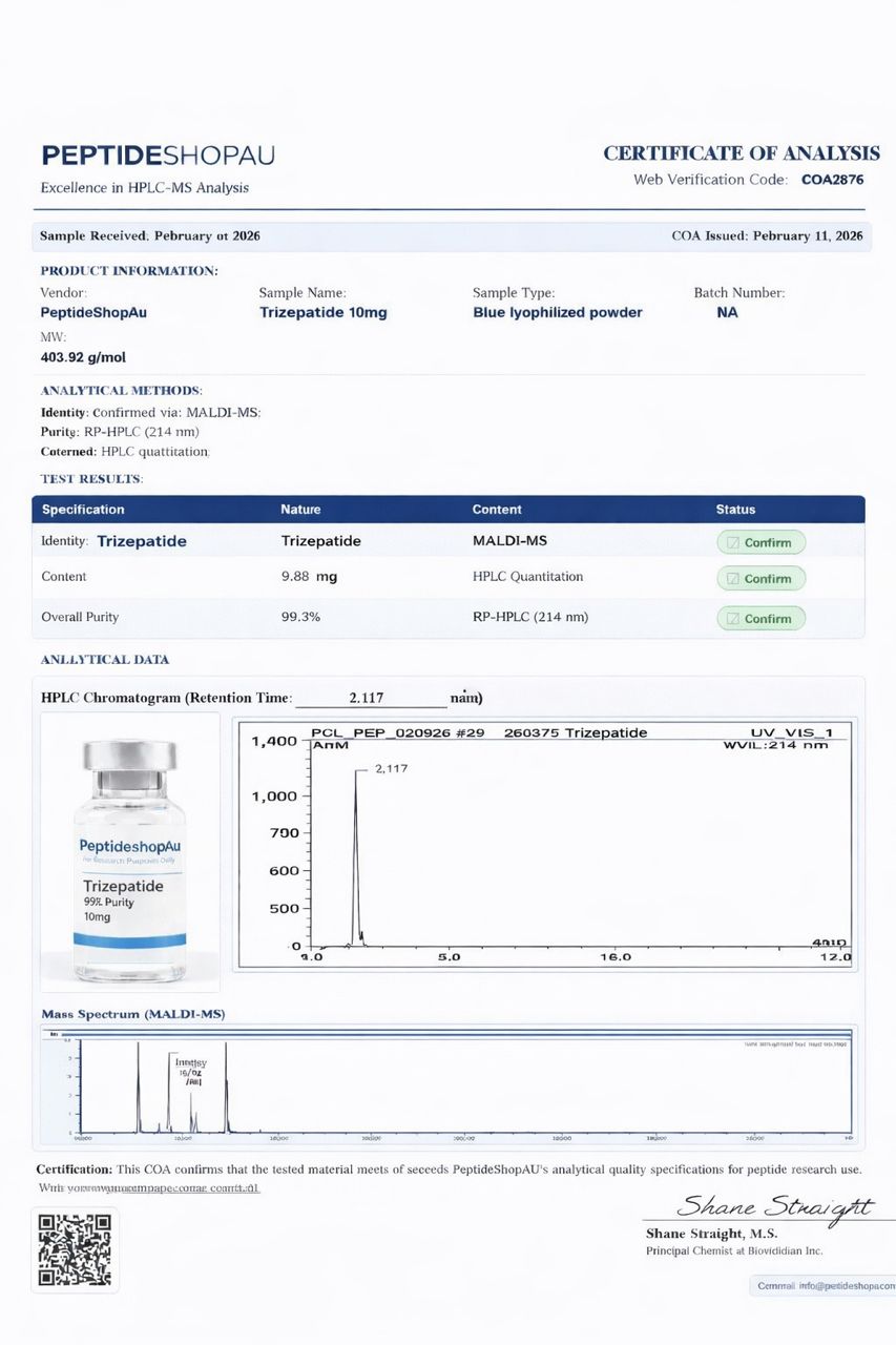 Buy Trizepatide 10mg AU -(Research Grade)