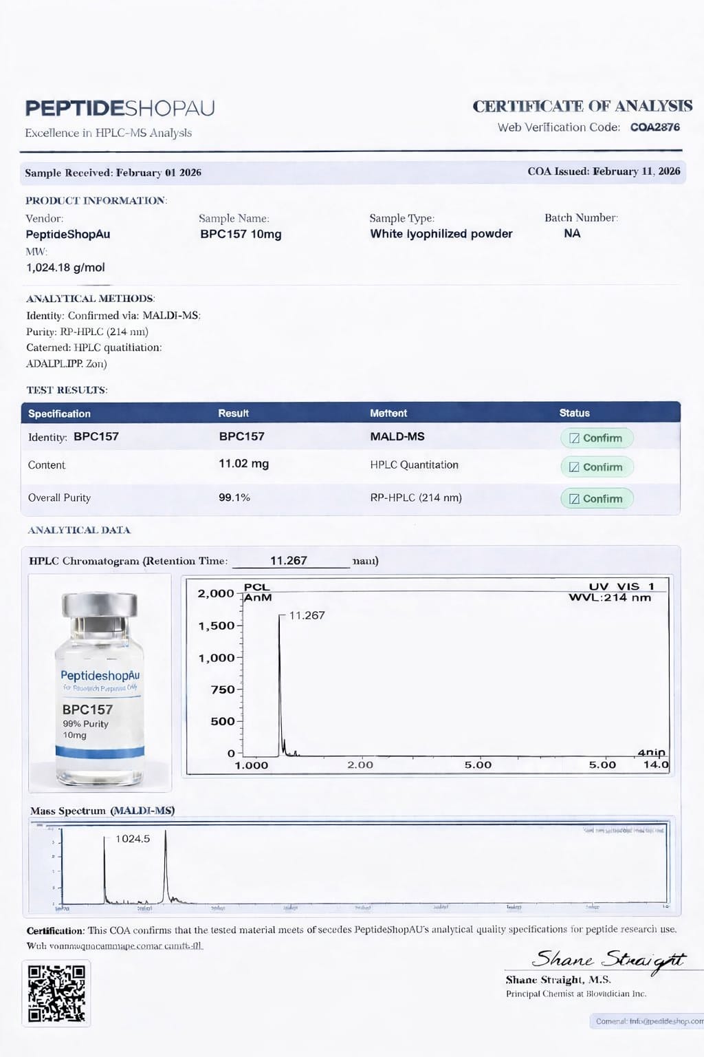 Buy BPC157 10mg AU -(Research Grade) - Image 3