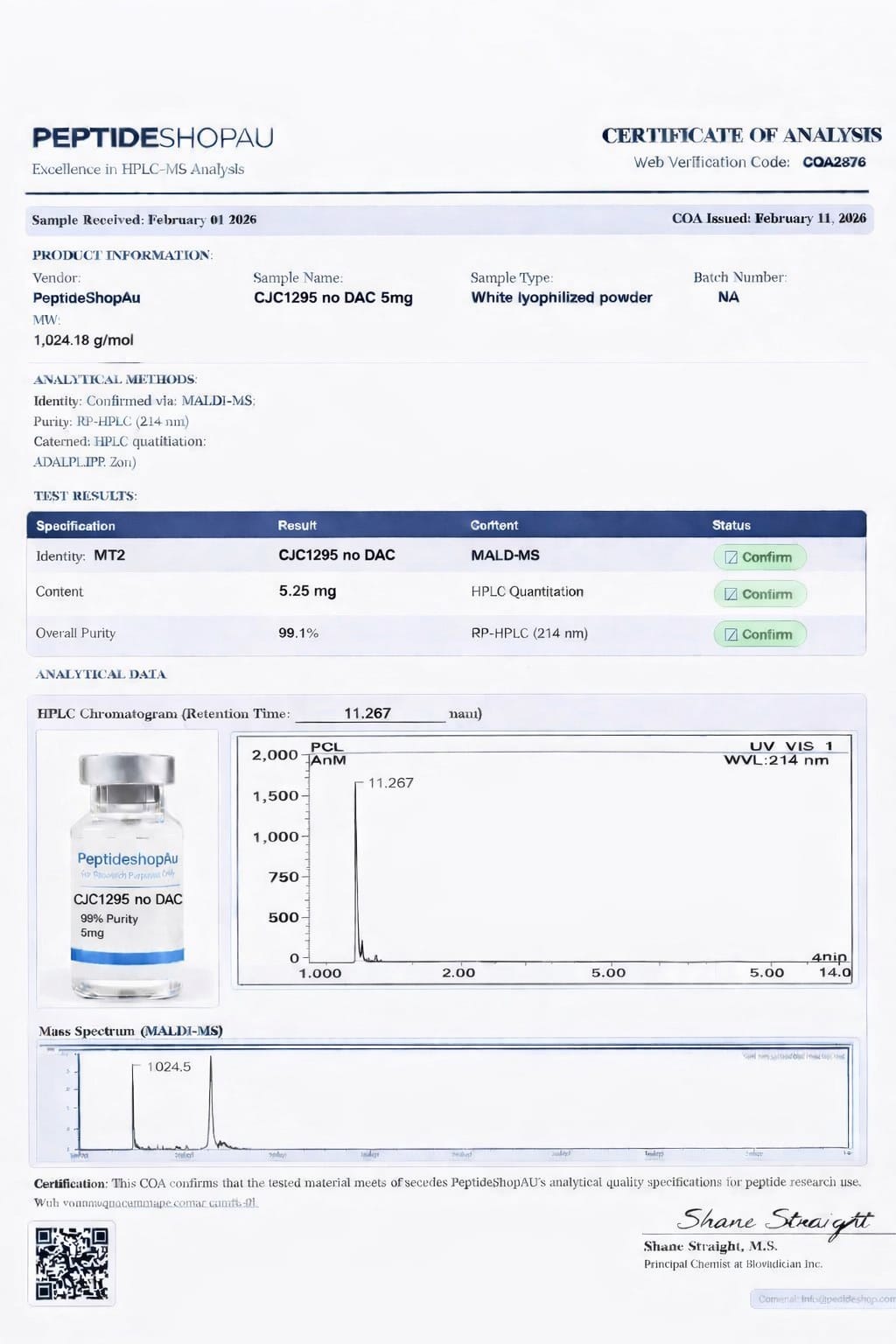 Buy CJC1295 no DAC AU (Research Grade)